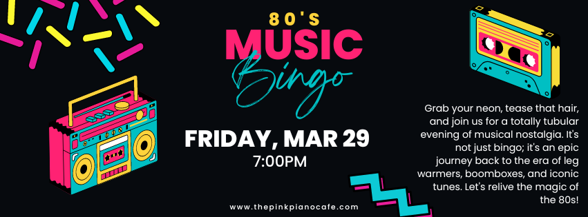 80's Music Bingo